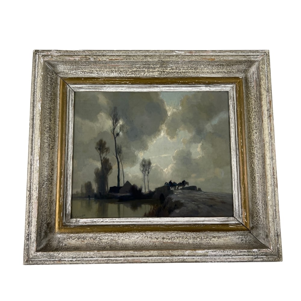 ALEXANDRE JACOB OIL ON CARDBOARD (1 of 8)