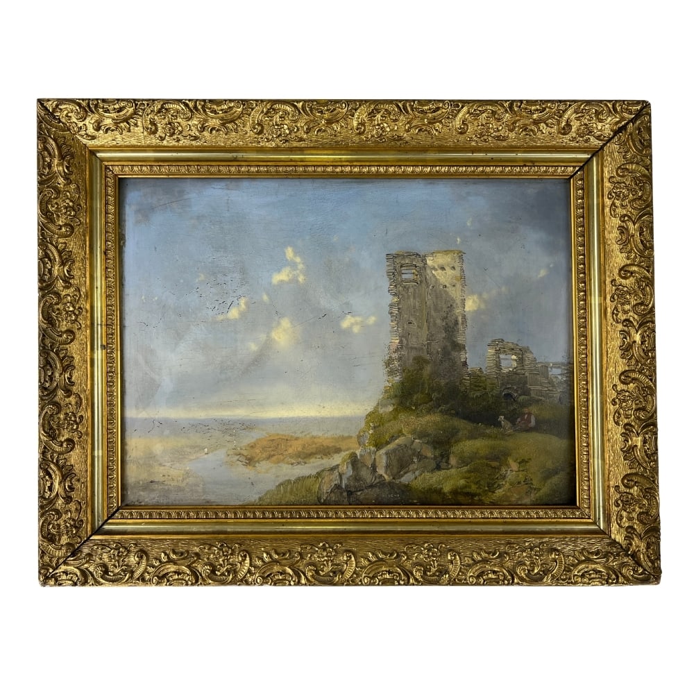 ANTIQUE OIL ON CANVAS PAINTING, 1840 (1 of 7)
