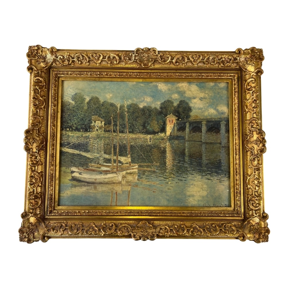 LE PONT D’ARGENTEUIL CLAUDE MONET, REPLICA, 1974 (1 of 7)