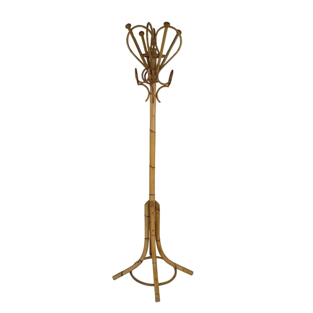 BAMBOO COAT STAND ATTR. TO FRANCO ALBINI, 1950s (1 of 9)