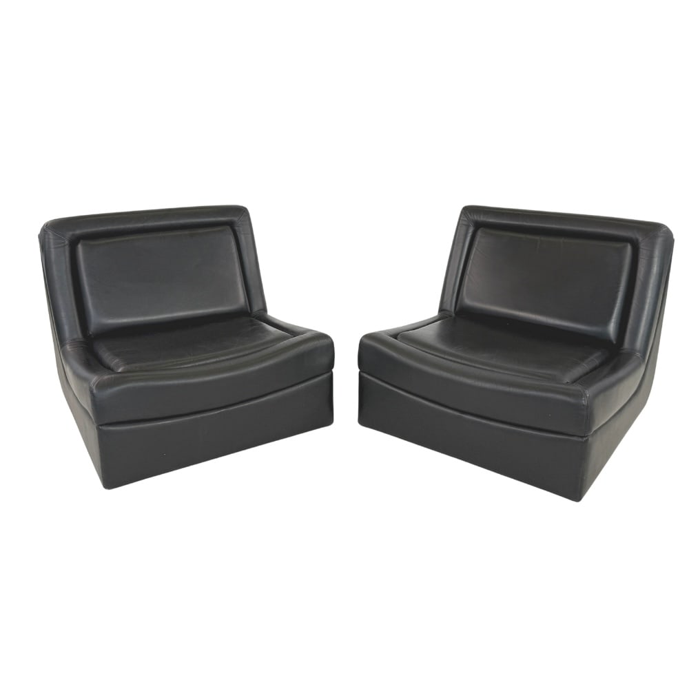 (2) ITALIAN 1970s LOUNGE CHAIRS MANNER OF JACQUES CHARPENTIER (1 of 12)