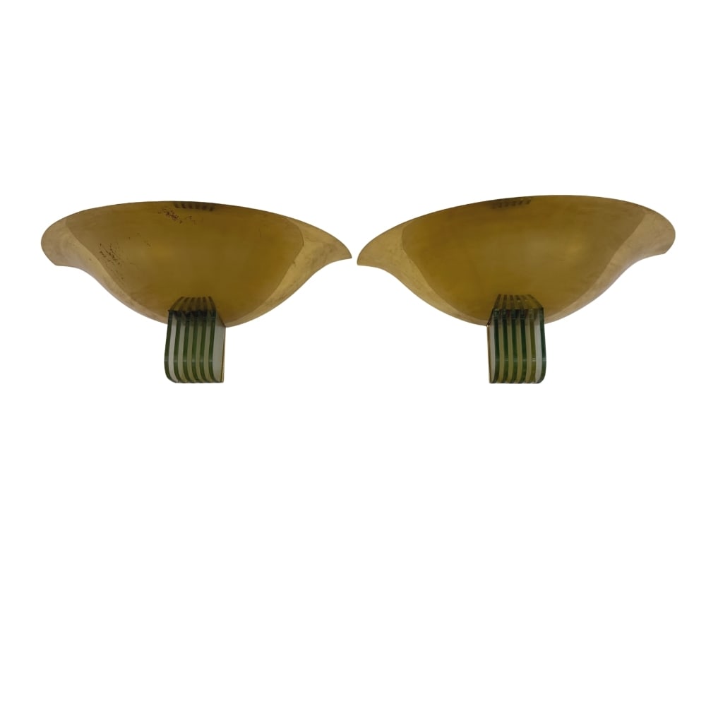 (2) ART DECO SCONCES, ITALY 1970s (1 of 11)