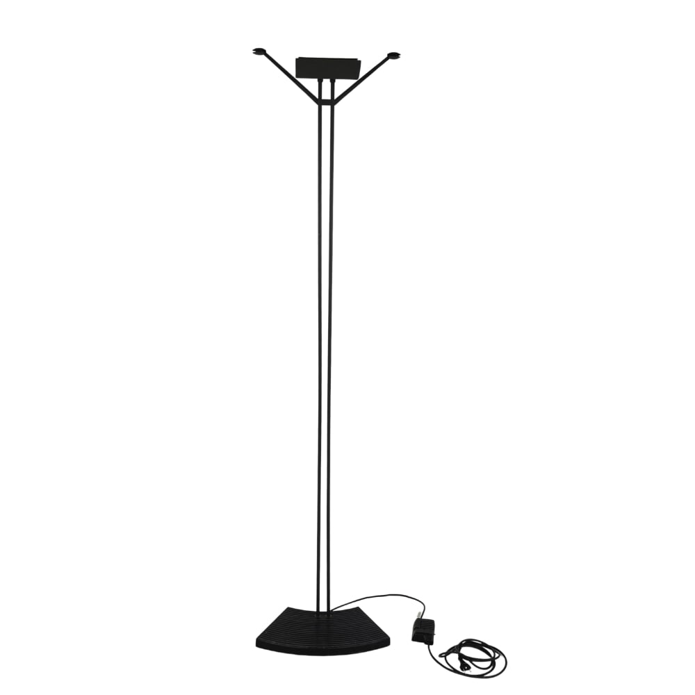 BLACK METAL FLOOR LAMP BY RELCO, ITALY (1 of 8)