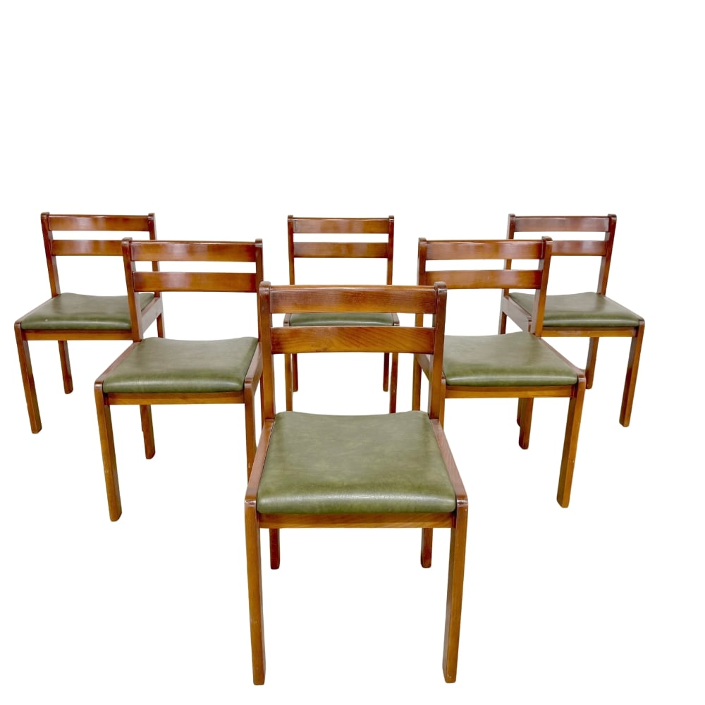 SET OF 6 GERMAN DINING CHAIRS, 1970s (1 of 14)