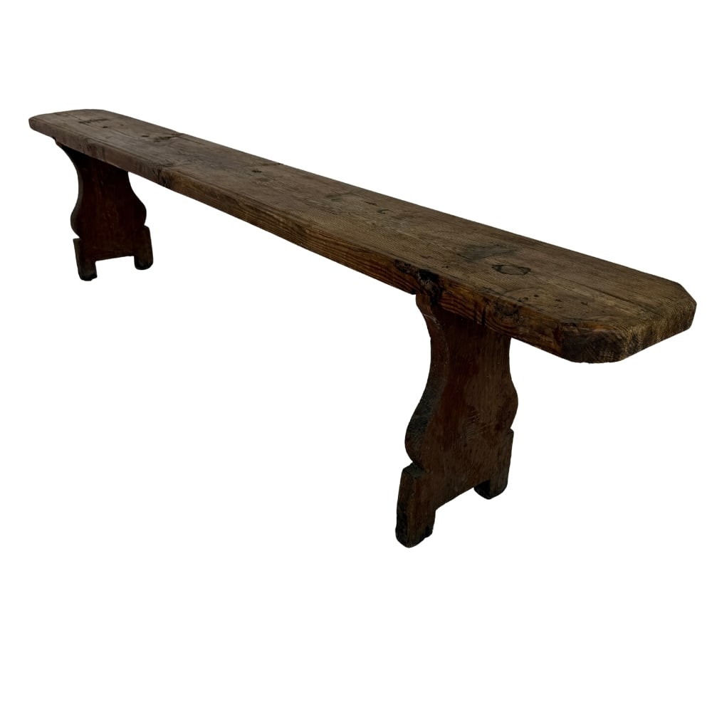 ANTIQUE FRENCH OAK BENCH (1 of 12)