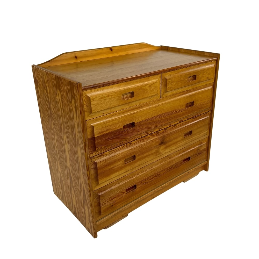 SCANDINAVIAN PINE CHEST OF DRAWERS 1980S (1 of 13)