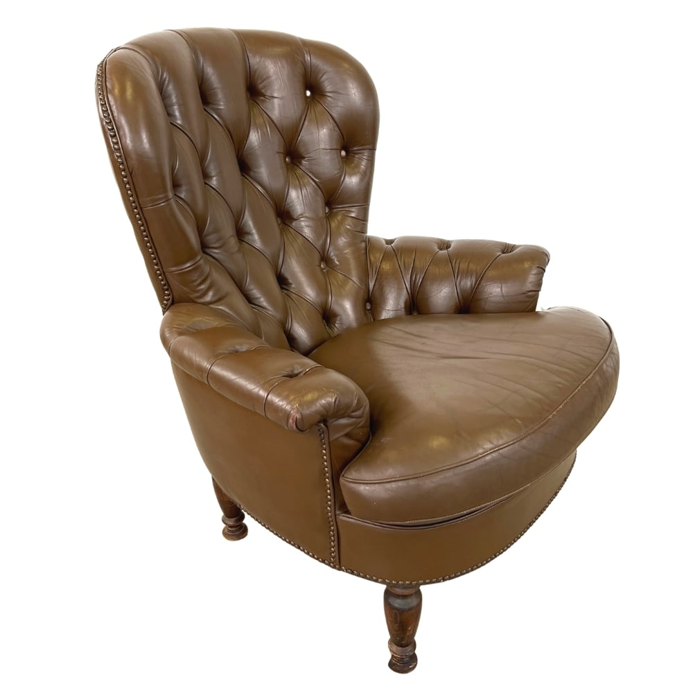 VINTAGE DUTCH LEATHER CLUB CHAIR (1 of 10)