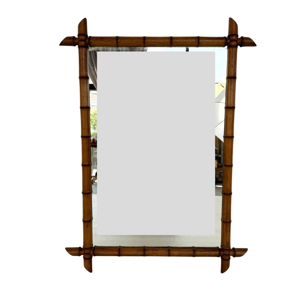 VINTAGE FAUX BAMBOO MIRROR (1 of 7)