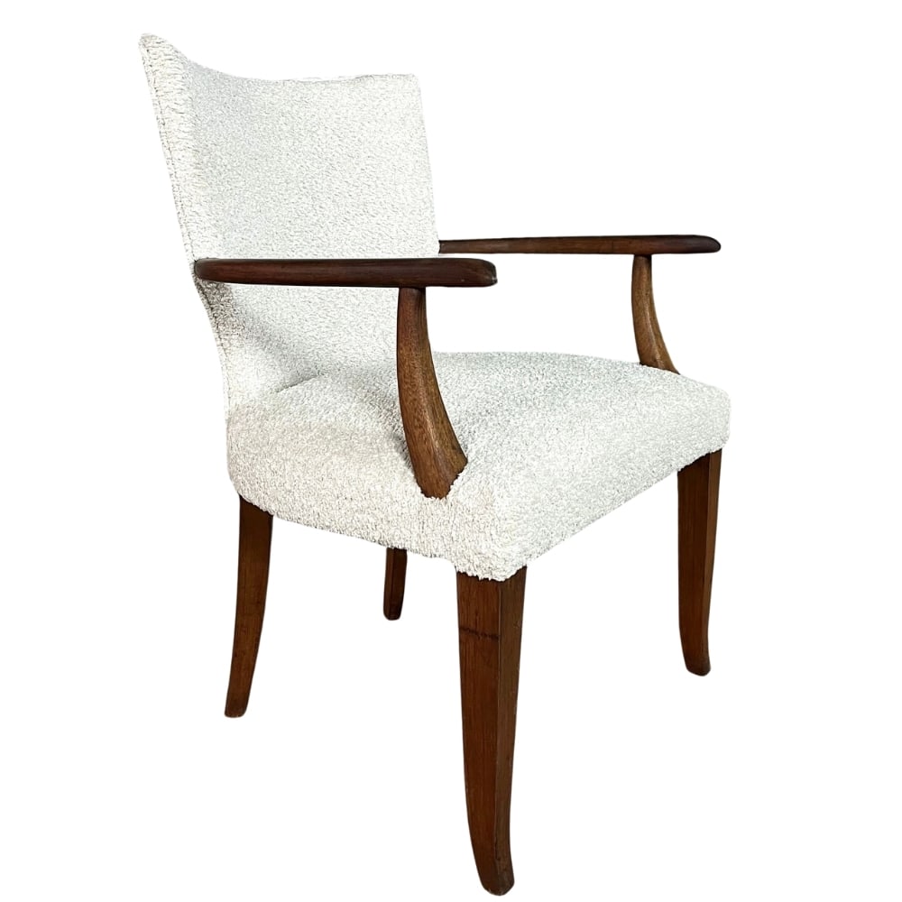 ART DECO ACCENT CHAIR, REUPHOLSTERED (1 of 10)