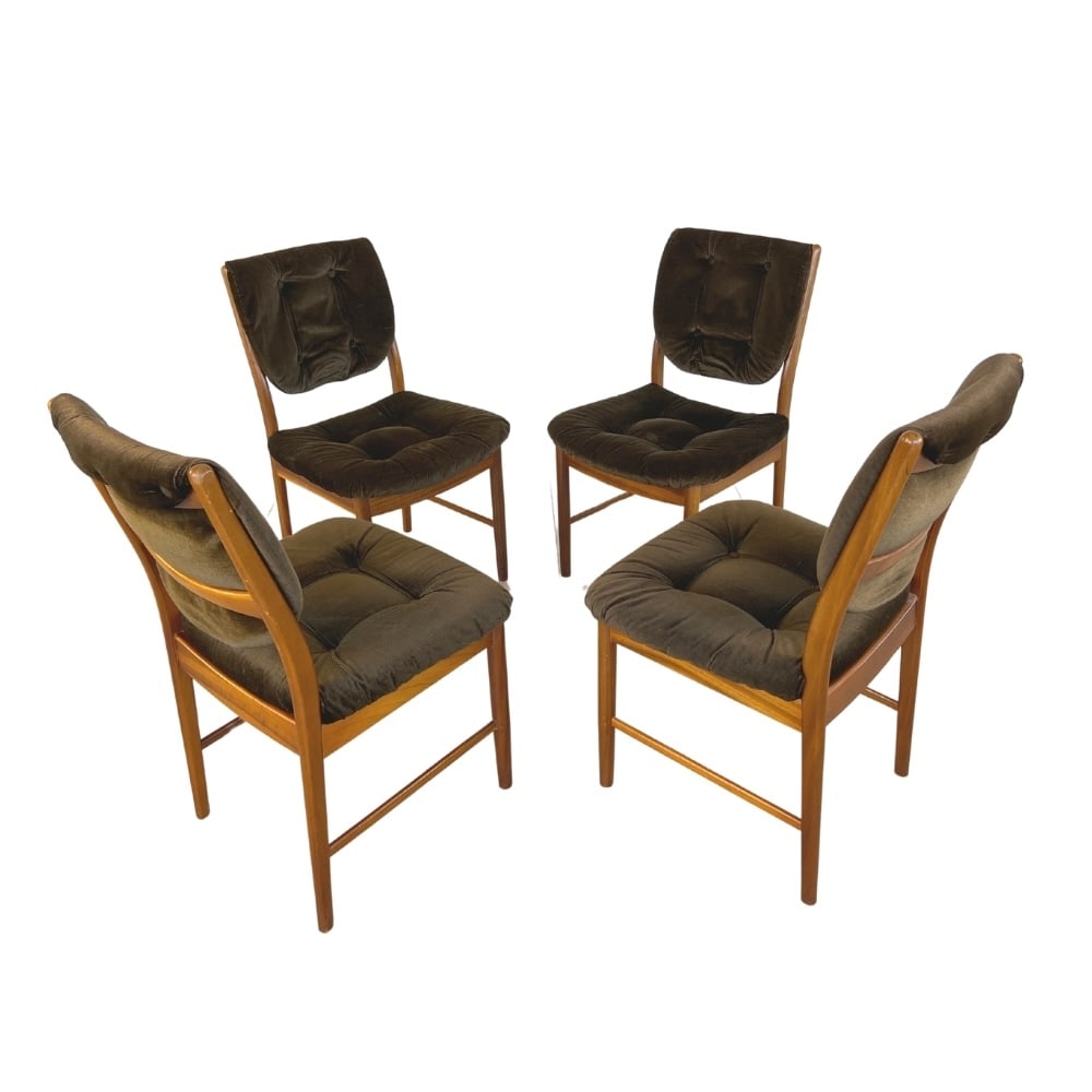 (4) A.H. MCINTOSH TEAK DINING CHAIRS, 1970 (1 of 13)
