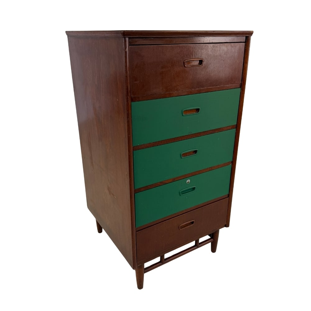 DANISH PAINTED CHEST OF DRAWERS (1 of 10)