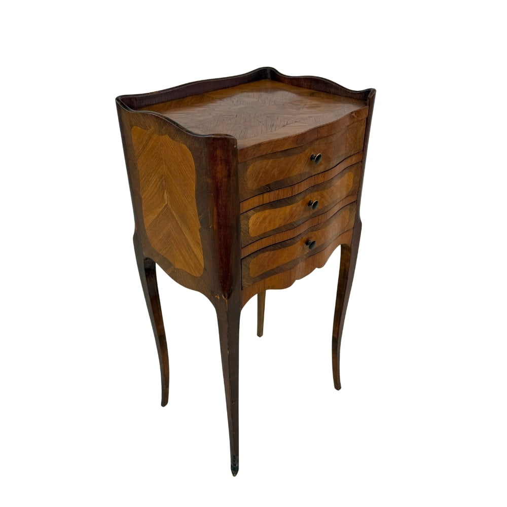 FRENCH LOUIS XV STYLE BEDSIDE TABLE (1 of 9)