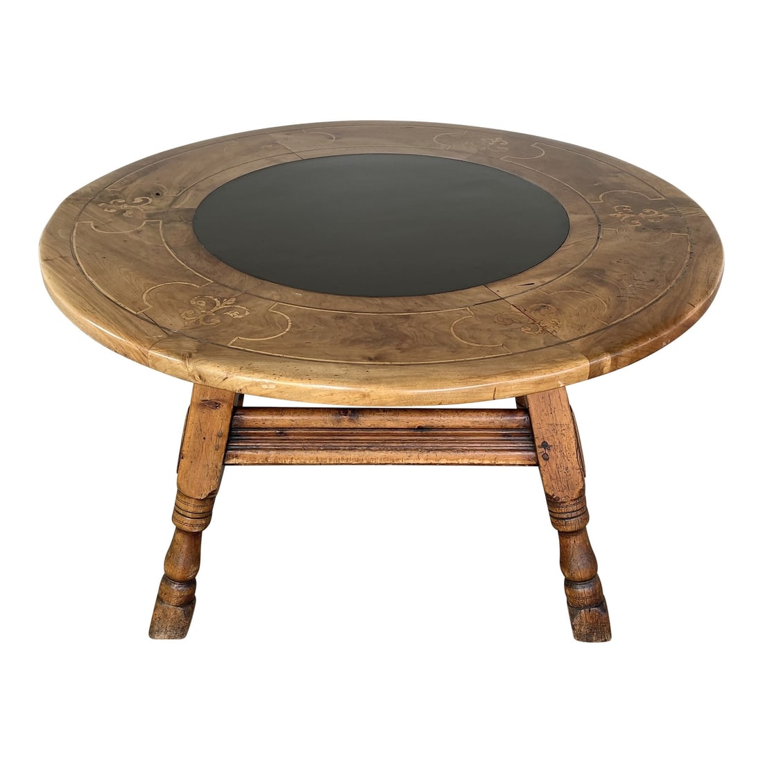 17C SWISS ALPINE VALAIS STONE TOP DINING TABLE (1 of 11)