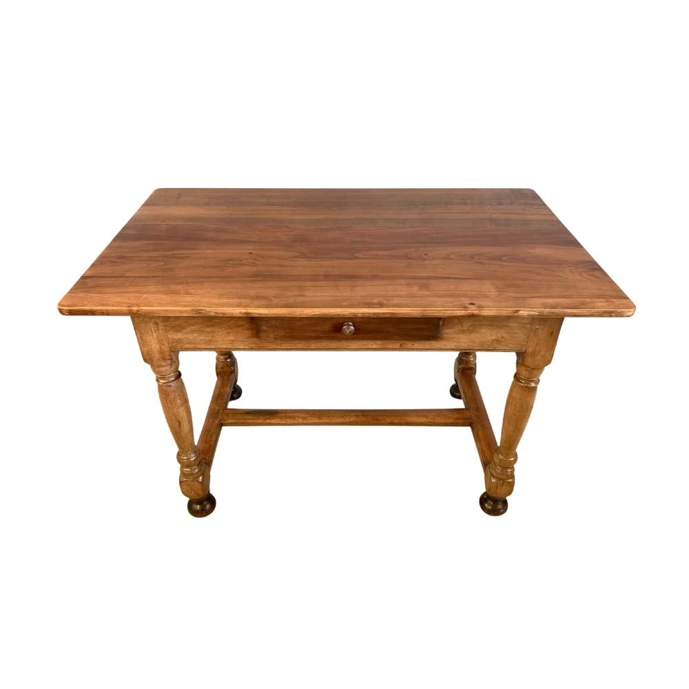 RUSTIC FRENCH WALNUT DESK OR BREAKFAST TABLE (1 of 10)
