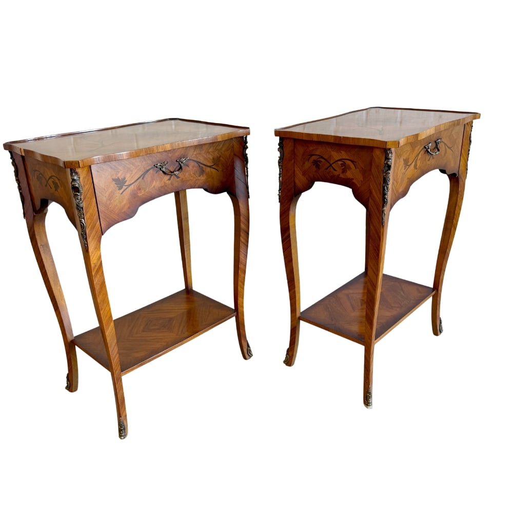 (2) FRENCH LOUIS XV SIDE TABLES (1 of 15)