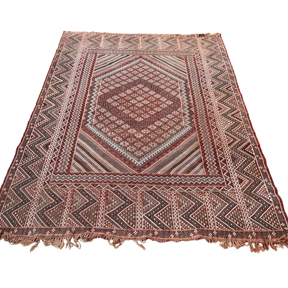 LARGE MOROCCAN FLATWEAVE RUG (1 of 5)