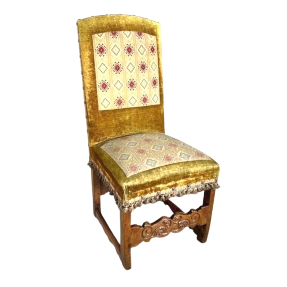 ANTIQUE FLEMISH WALNUT HALL CHAIR (1 of 14)
