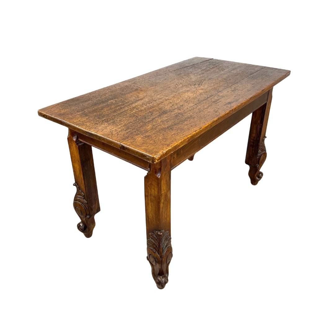 ANTIQUE FRENCH OAK SIDE TABLE (1 of 11)