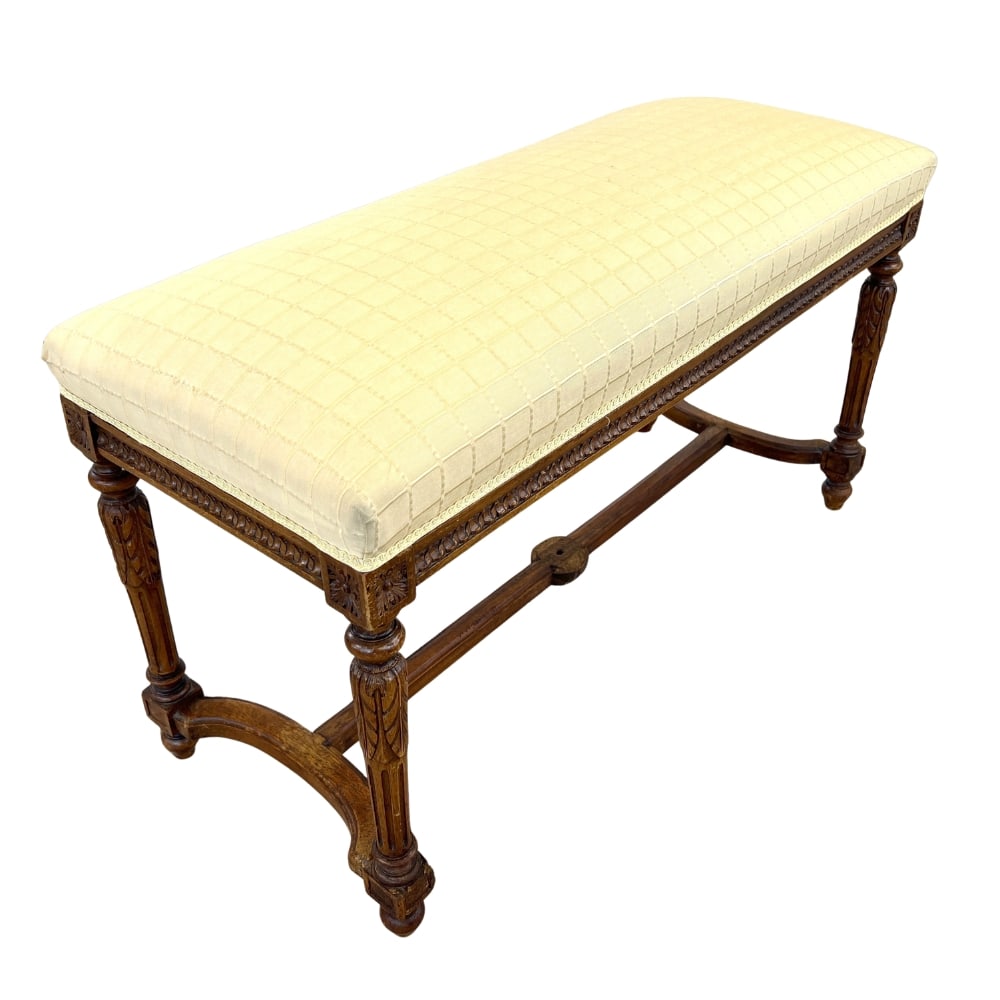 FRENCH LOUIS XVI STYLE BENCH (1 of 9)