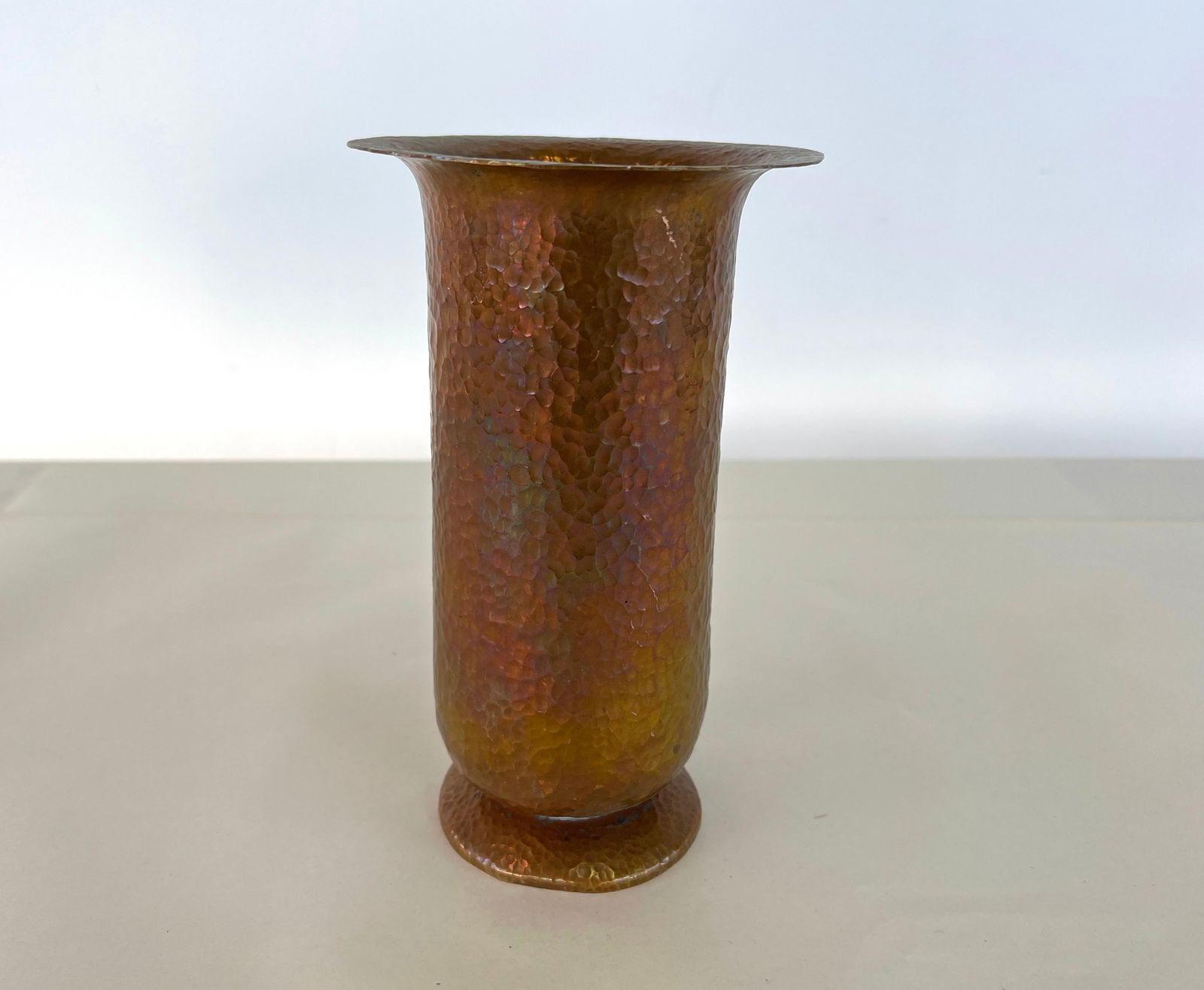 HAND-HAMMERED COPPER VASE (1 of 5)