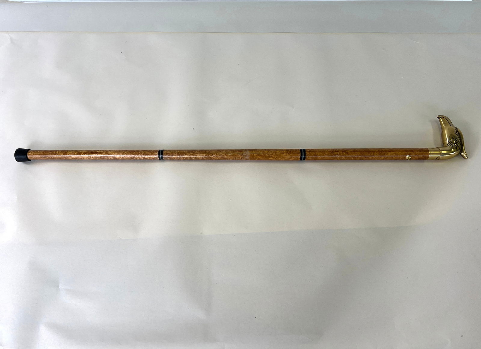 BRASS EAGLE HEAD WALKING STICK (1 of 6)