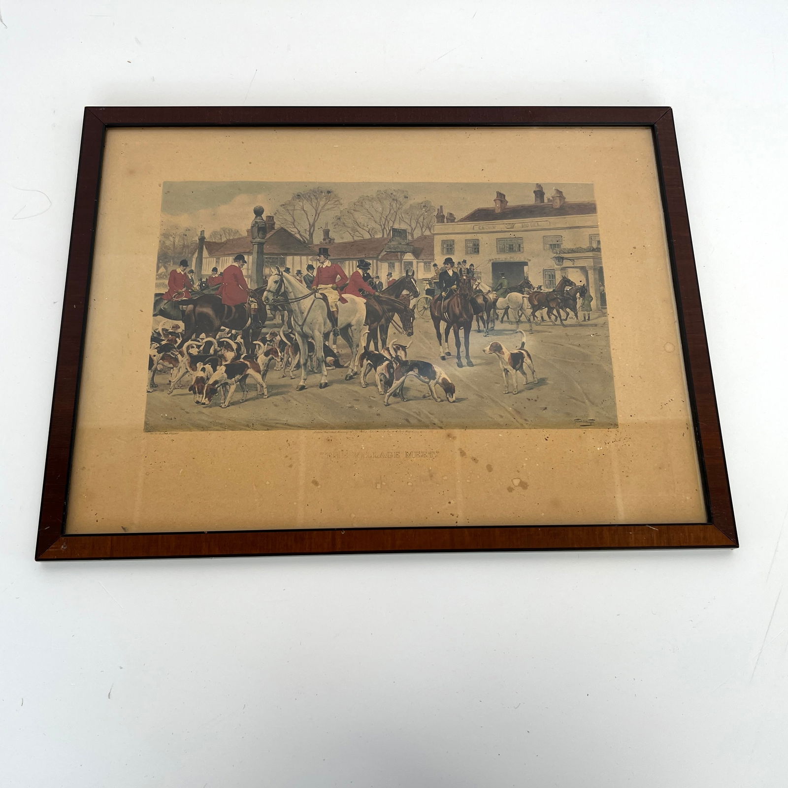 GILBERT S. WRIGHT PRINT “THE VILLAGE MEET (1 of 5)