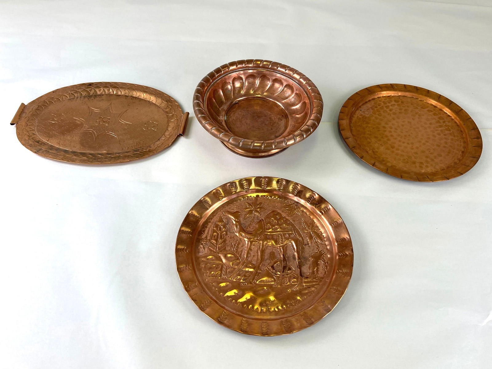 LOT 4 MIDDLE EASTERN COPPER PLATES (1 of 5)