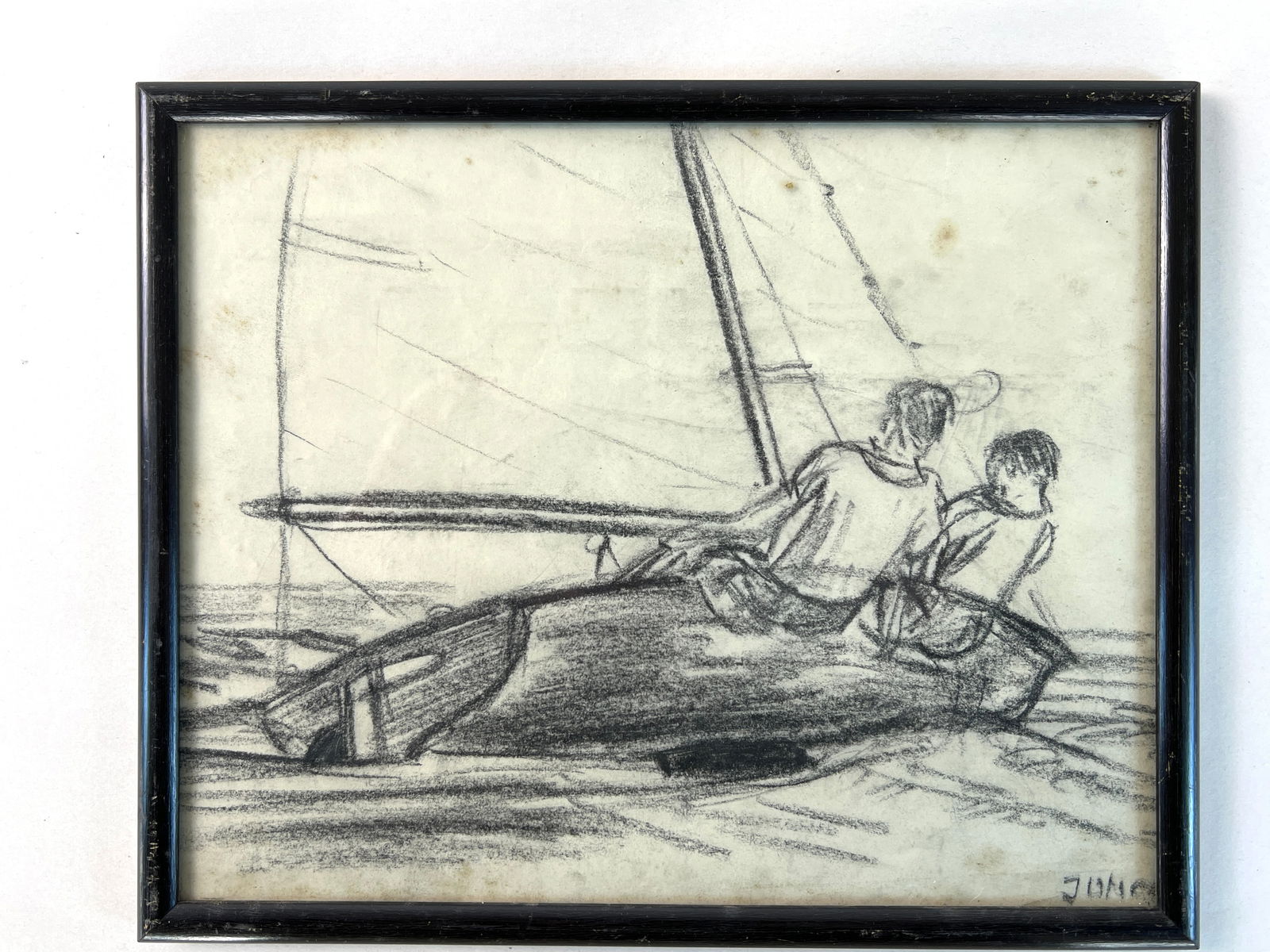 STUDY FOR GROUND SWELL ETCHING, SIGNED (1 of 5)