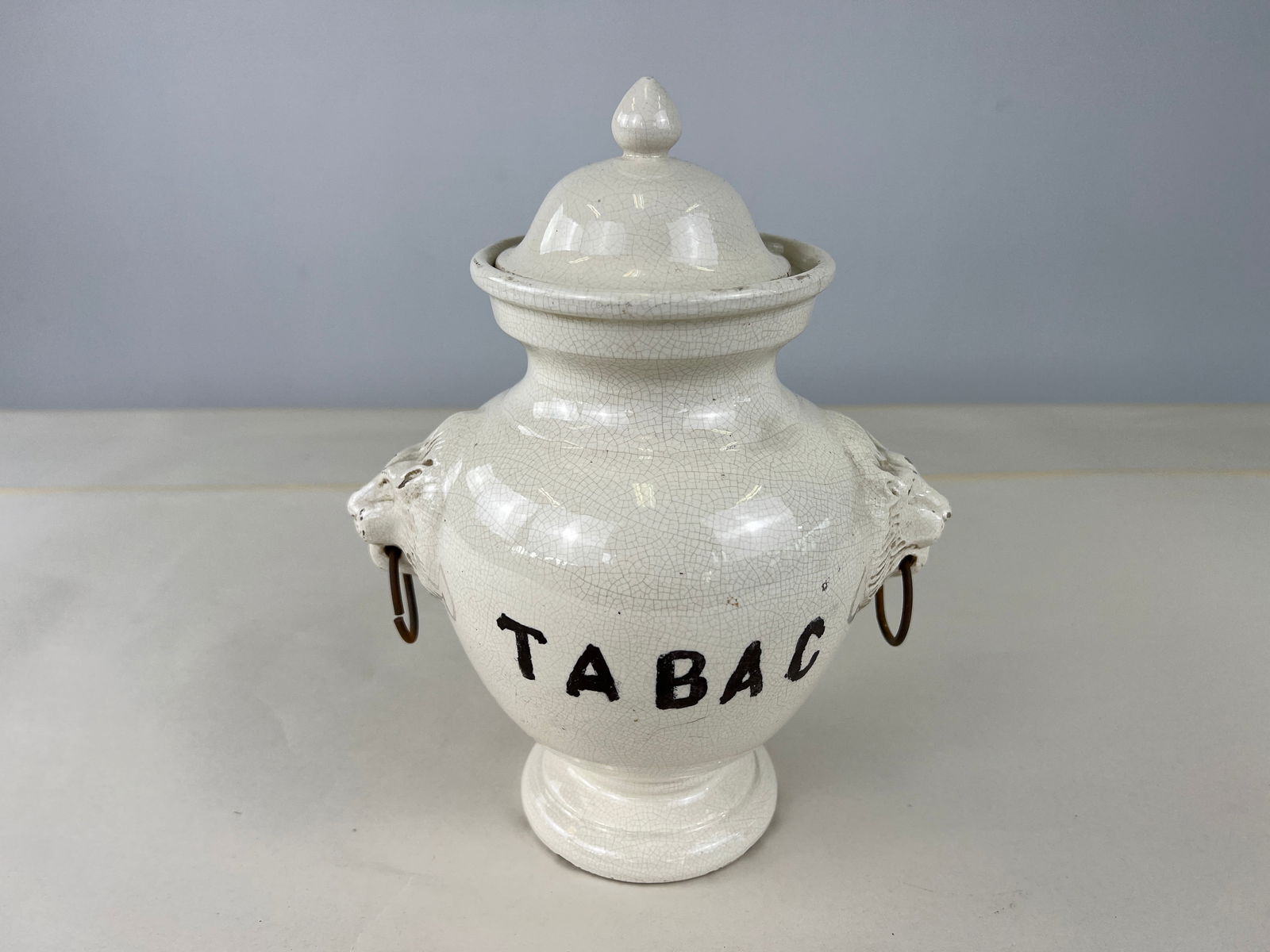 FRENCH CERAMIC TOBACCO JAR (1 of 7)