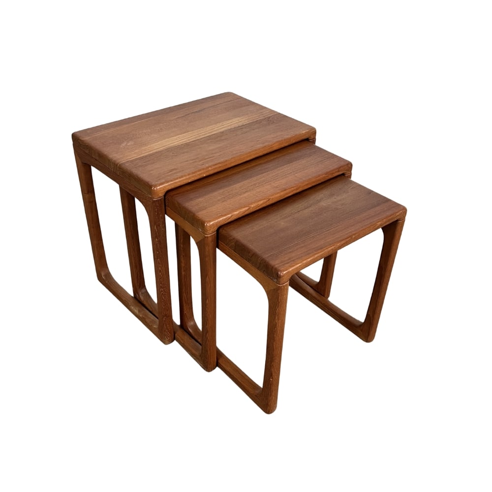 (3) DANISH NESTING TABLES BY BR GELSTED, 1960s (1 of 9)