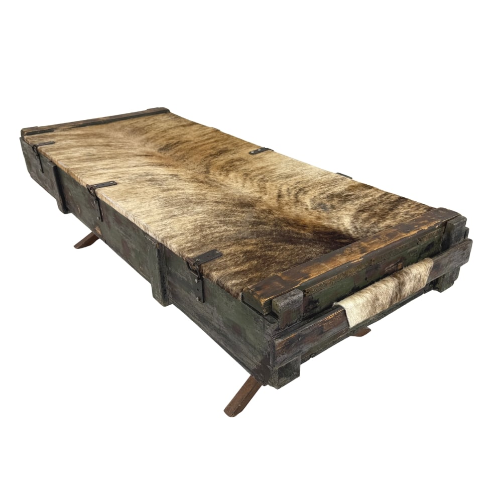 DUTCH MILITARY BENCH OR COFFEE TABLE (1 of 18)