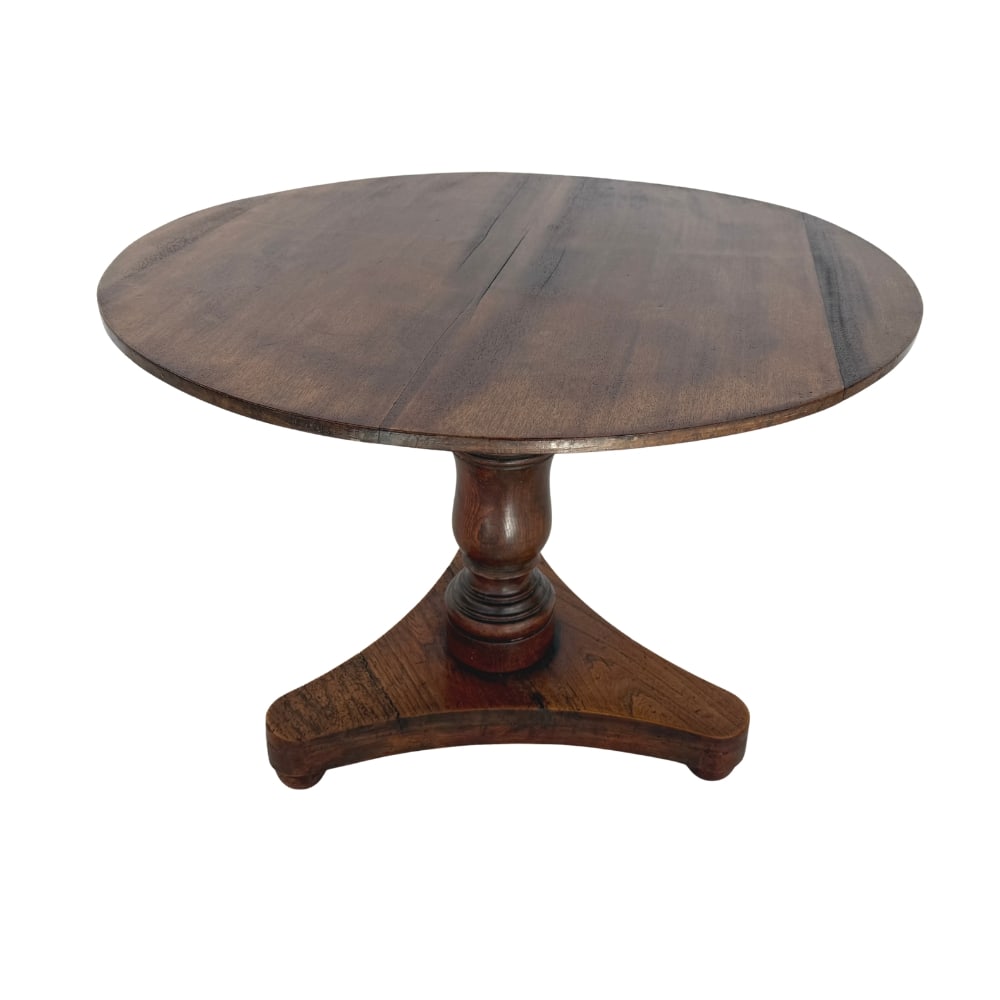 FRENCH ROUND PEDESTAL SIDE TABLE (1 of 11)