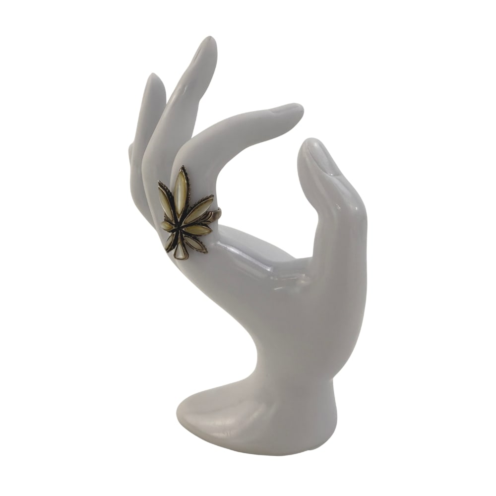 MOTHER OF PEARL SILVER RING (1 of 6)