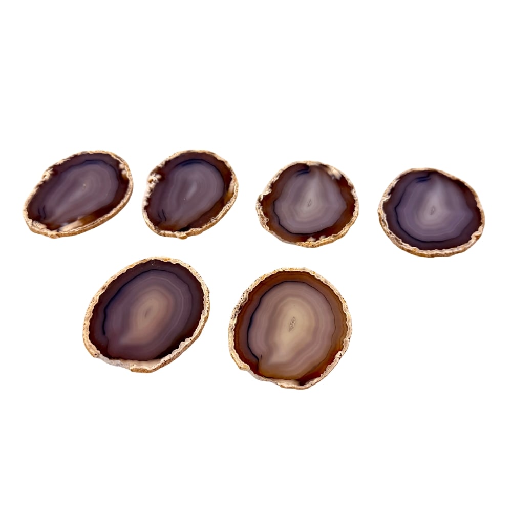 (6) POLISHED AGATE SLICES (1 of 6)