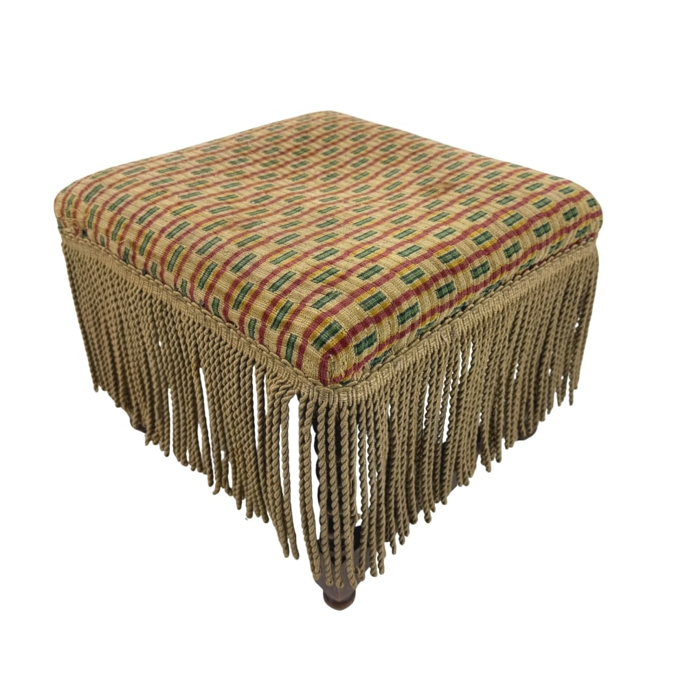 ANTIQUE FRENCH FOOT STOOL (1 of 8)