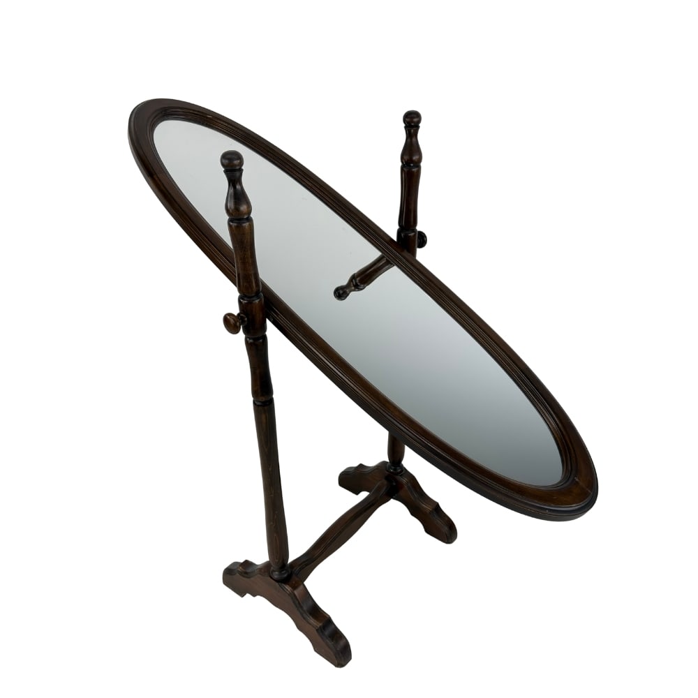 ANTIQUE OVAL CHEVAL MIRROR (1 of 11)