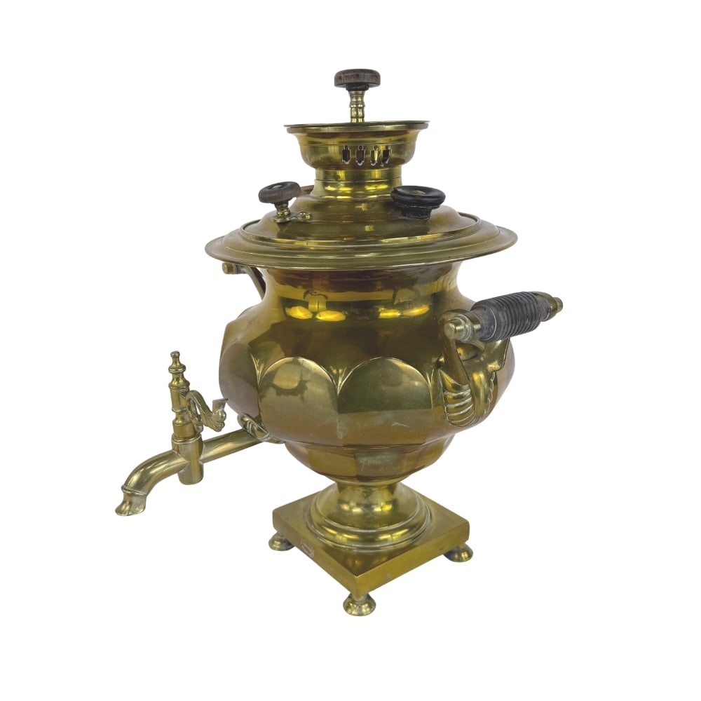 ANTIQUE RUSSIAN BRASS SAMOVAR (1 of 11)