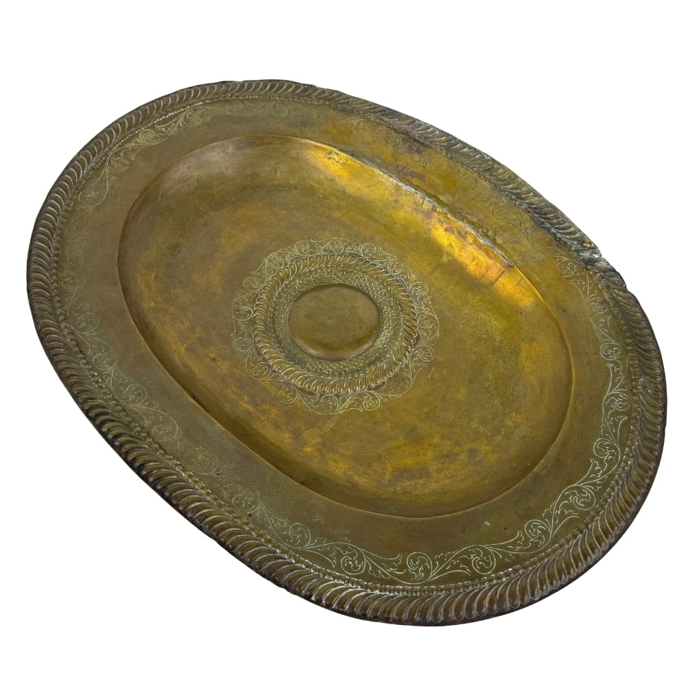 17c ANTIQUE FRENCH OVAL TRAY (1 of 9)