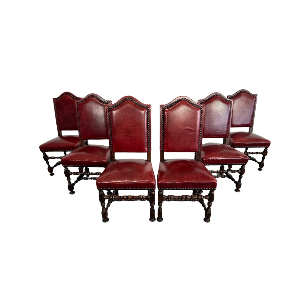 (6) JACOBEAN STYLE DINING CHAIRS (1 of 6)