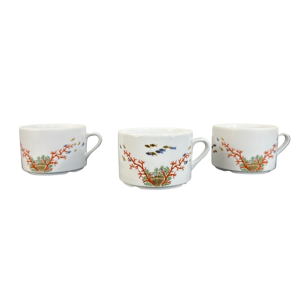 (3) LIMOGES FRANCE TEA CUPS (1 of 8)