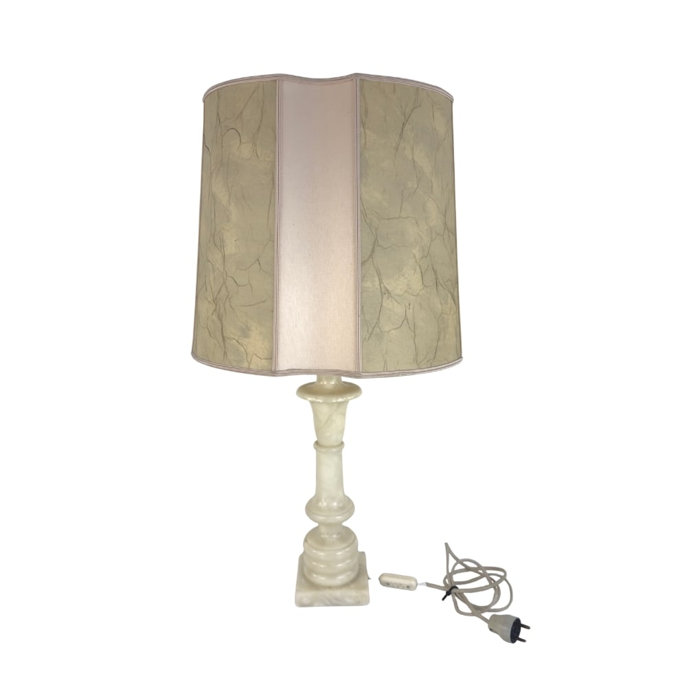 ALABASTER TABLE LAMP (1 of 7)