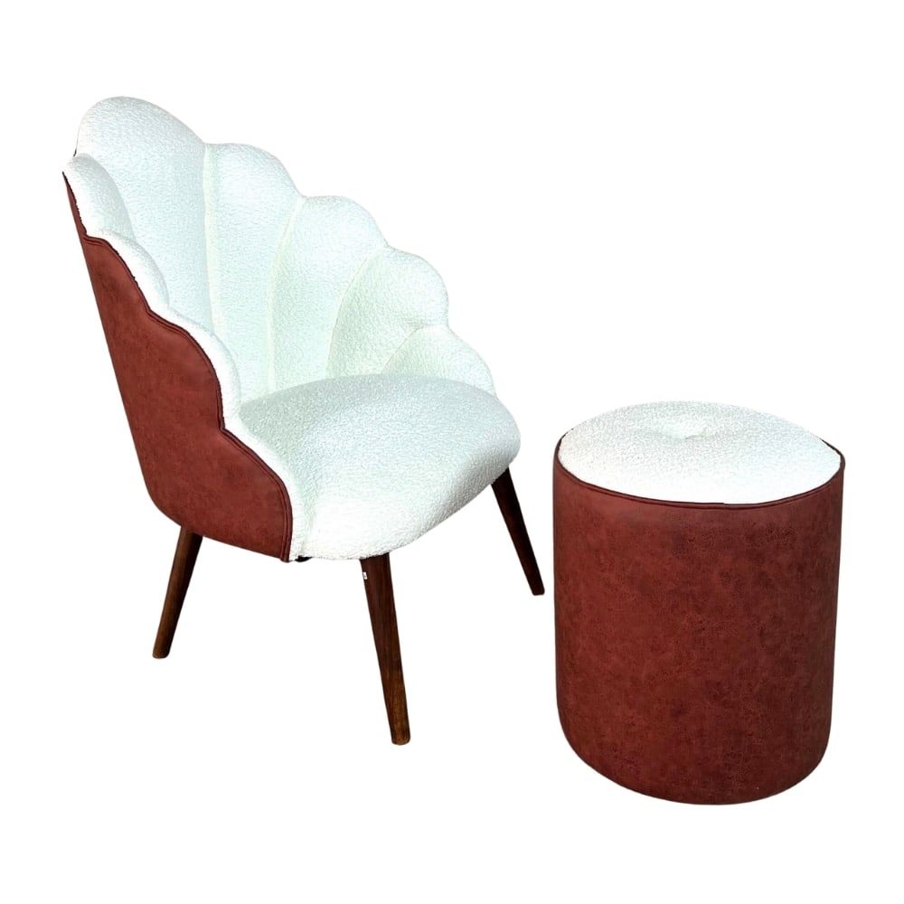 ACCENT SHELL CHAIR AND OTTOMAN (1 of 7)