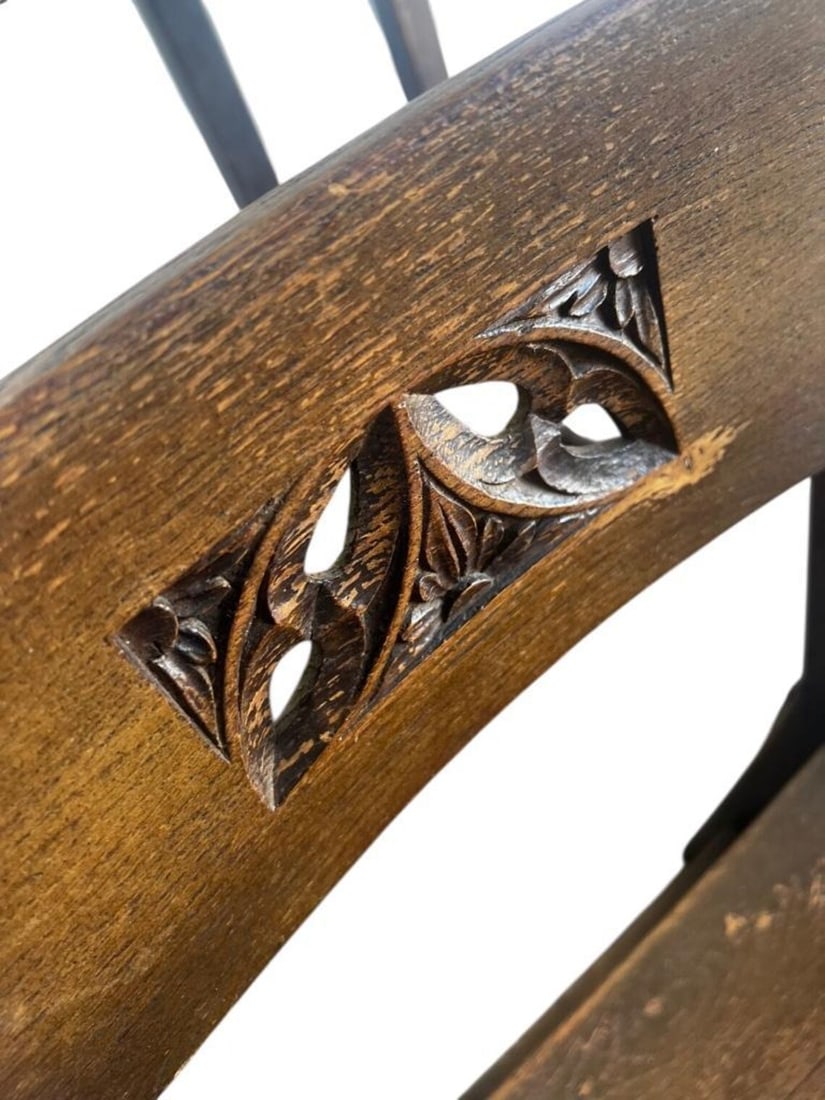 (6) VINTAGE BRUTALIST DINING CHAIRS - 10