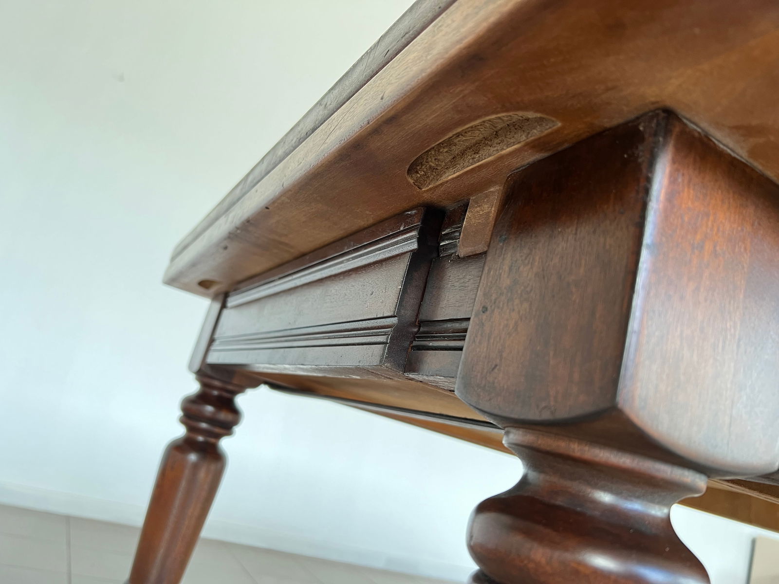 FRENCH REFECTORY EXTENDABLE DINING TABLE - 14