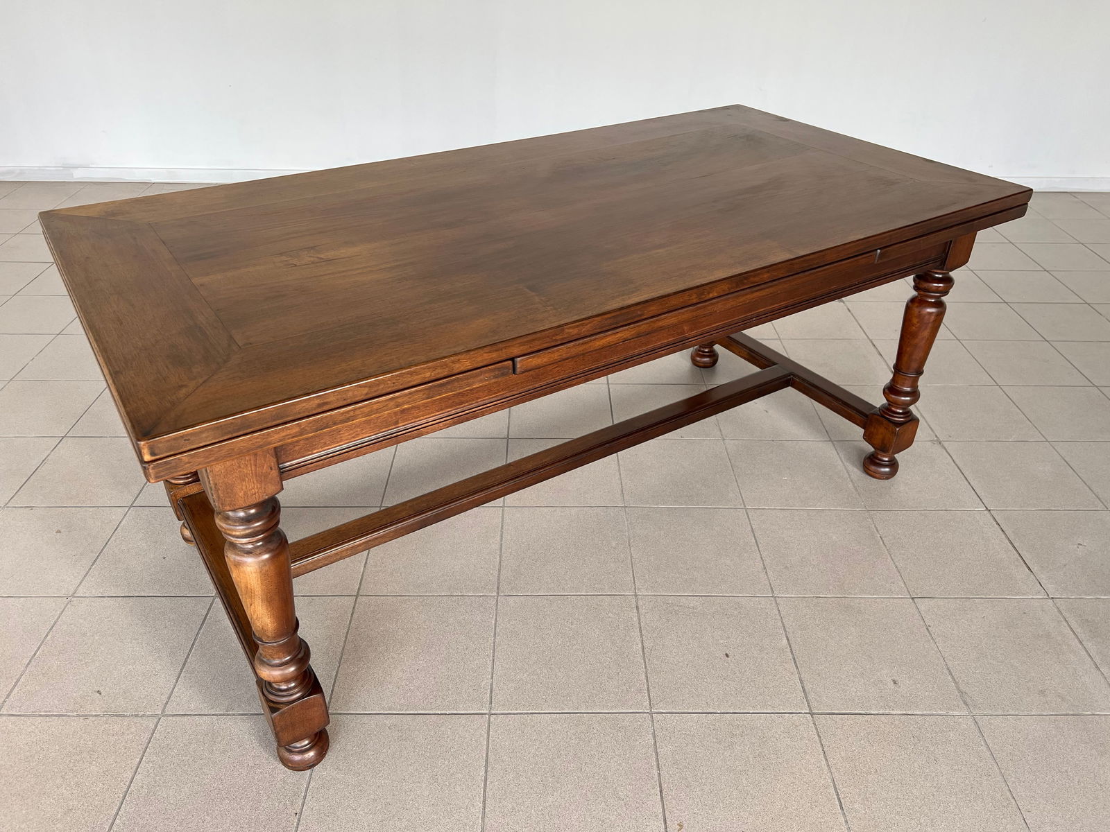 FRENCH REFECTORY EXTENDABLE DINING TABLE - 3
