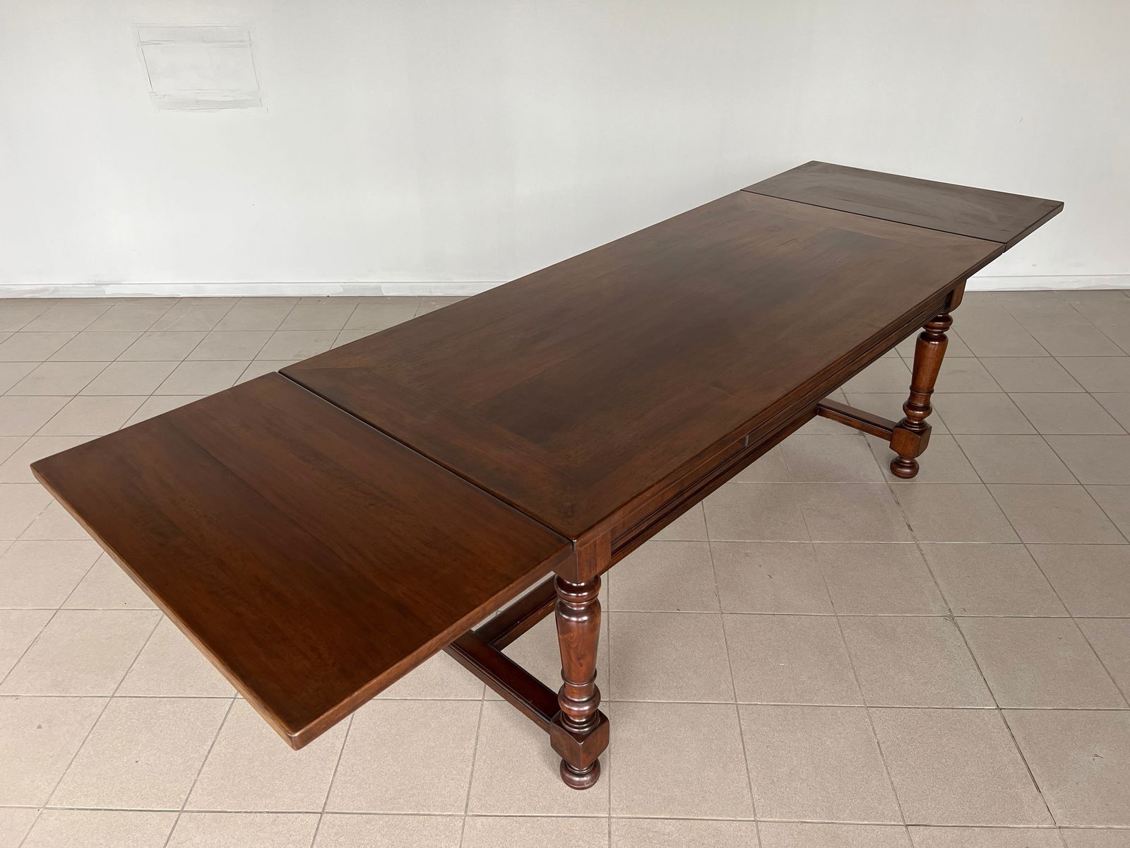 FRENCH REFECTORY EXTENDABLE DINING TABLE - 7
