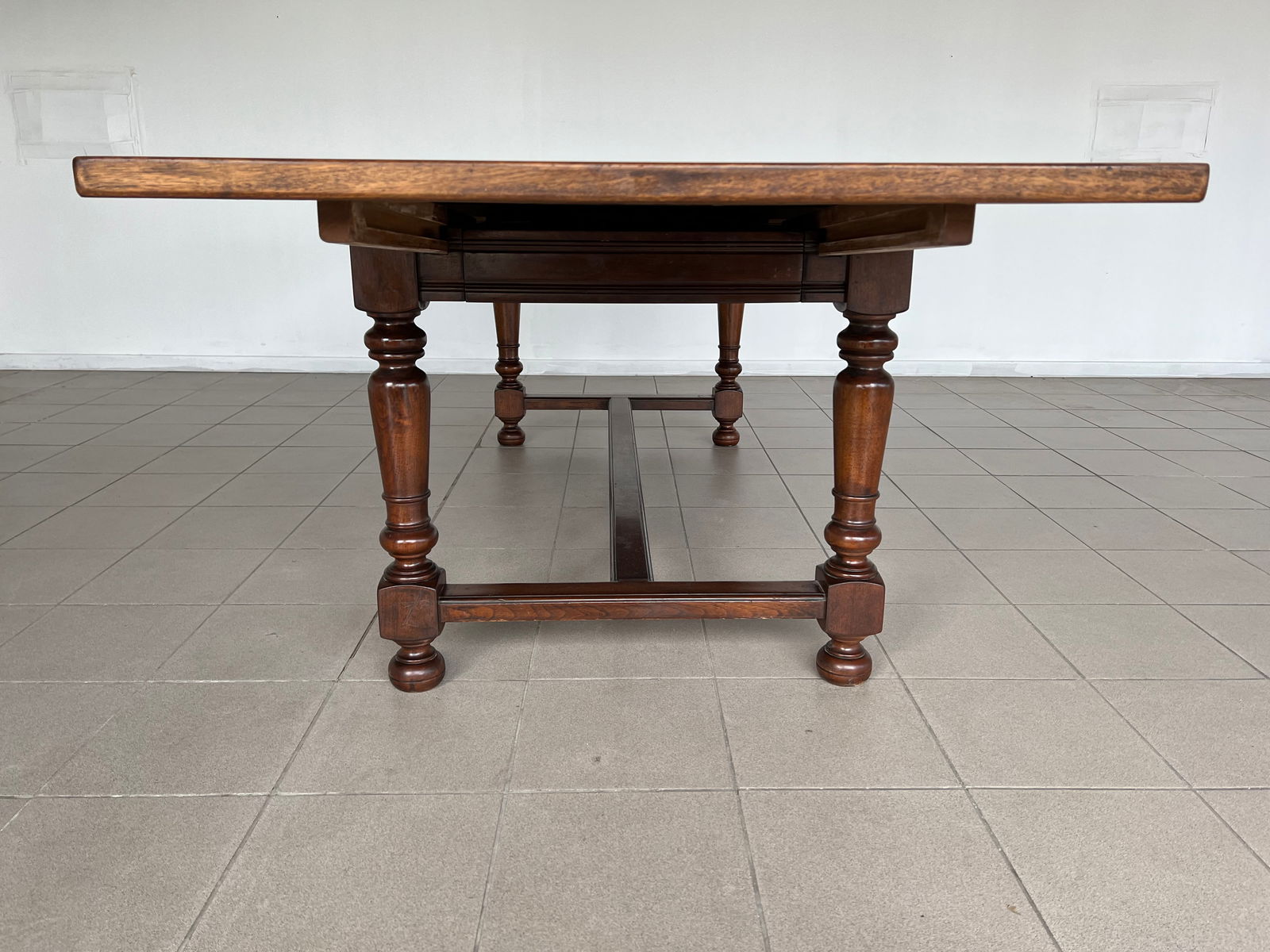 FRENCH REFECTORY EXTENDABLE DINING TABLE - 9