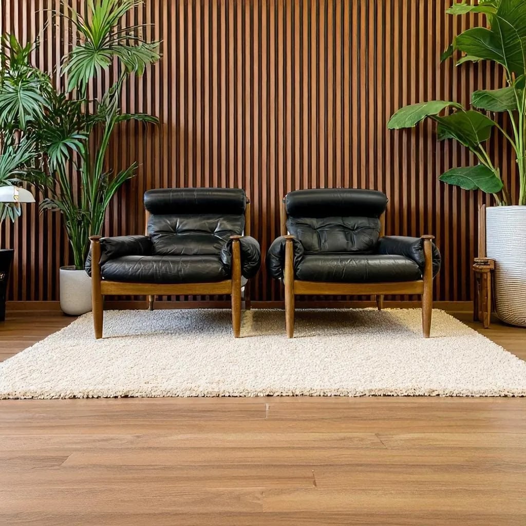 SWEDISH ARMCHAIRS BY ERIC MERTHEN, A PAIR - 2