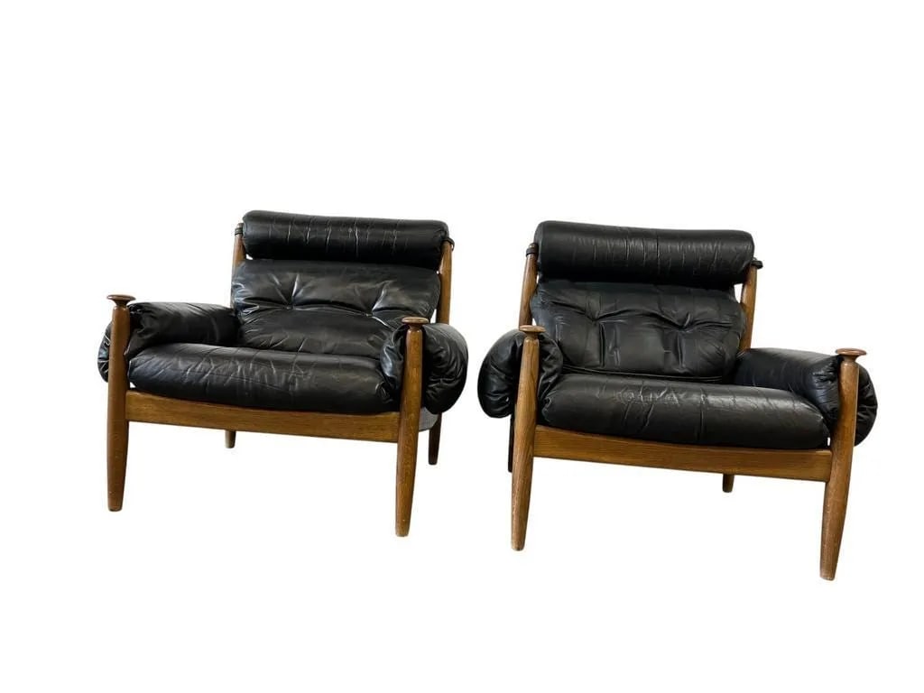 SWEDISH ARMCHAIRS BY ERIC MERTHEN, A PAIR - 4