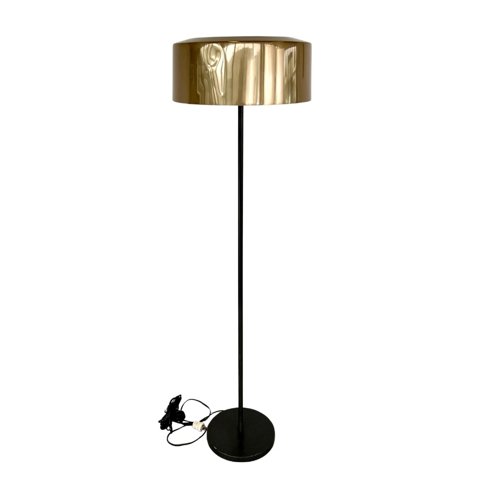 LISA JOHANSSON-PAPE FLOOR LAMP FOR ORNO: Dimensions: H 60” x W 11”x W 18”. Vintage floor lamp by Lisa Johansson –Pape for Orno with aluminum lampshade.